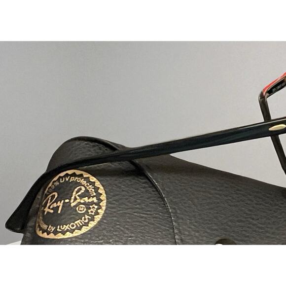 RAY BAN POLARIZED CLUBMASTER SUNGLASSES (49[]21mm) RB3016, 901/58, BLACK/GOLD - Picture 8 of 13